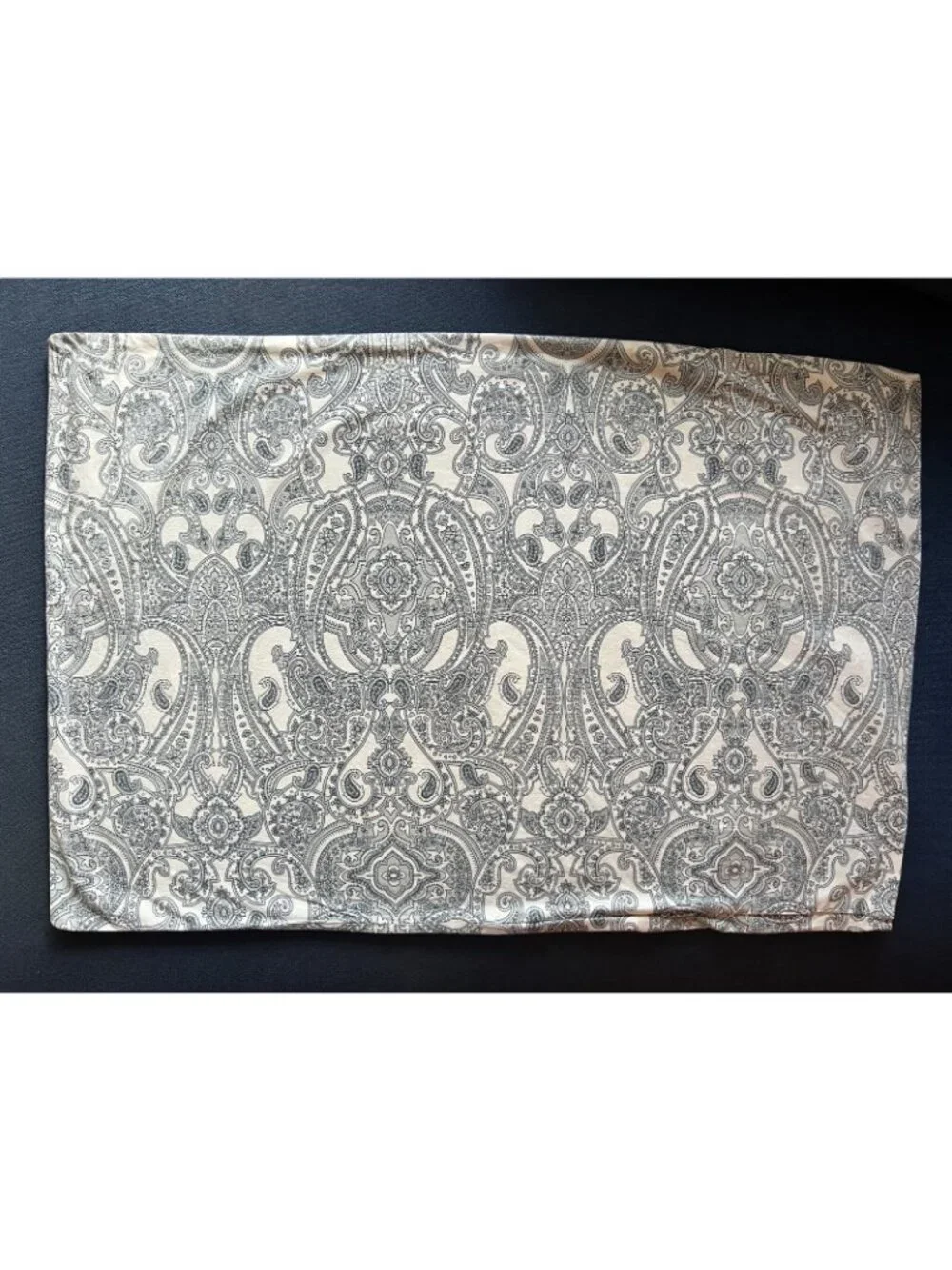IKEA Jattevallmo TWIN Sheet Set Flat & Pillowcase Blue White Paisley 100% Cotton